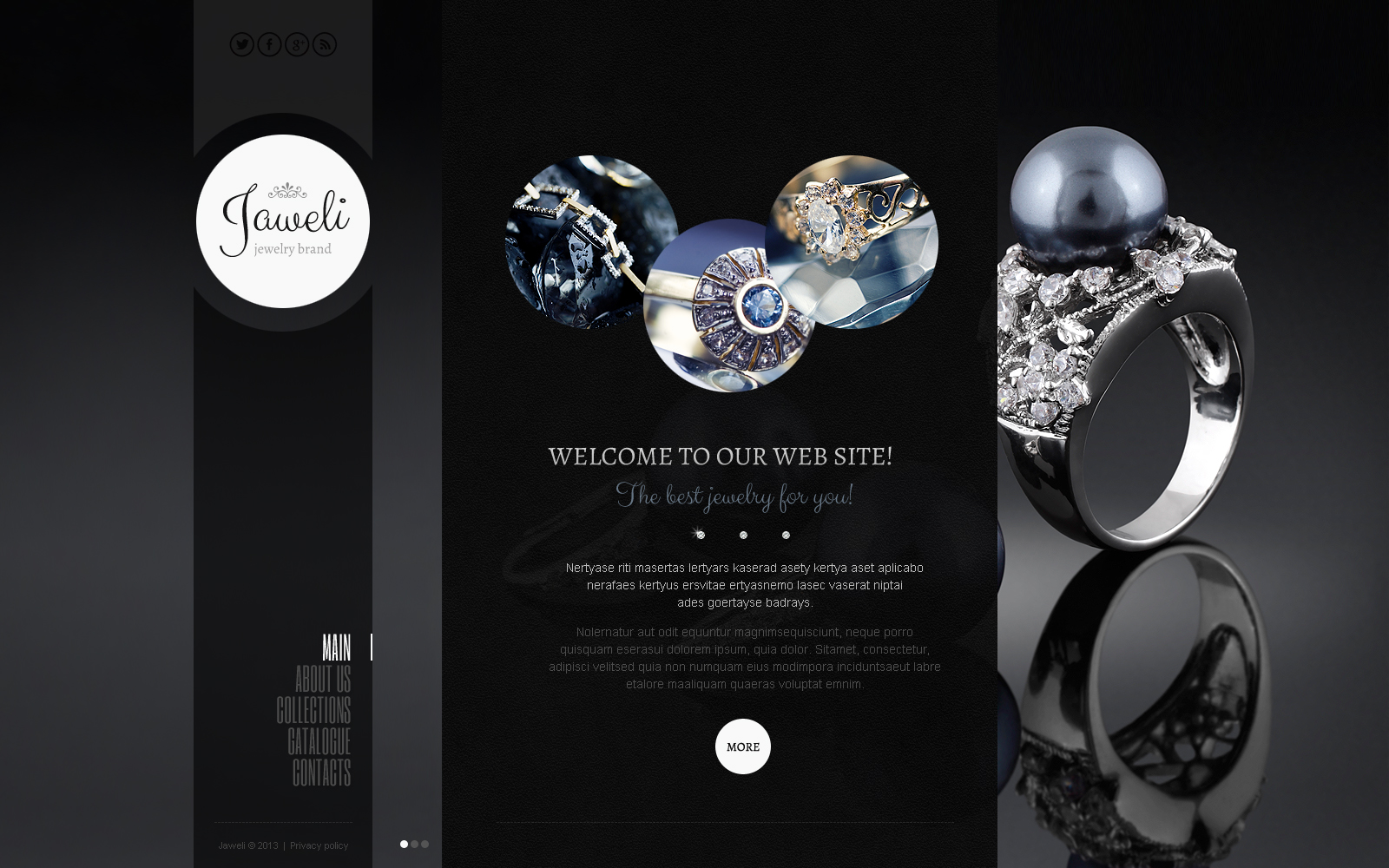 Free Bootstrap Template for a Jewellery Brand  Free Templates Online