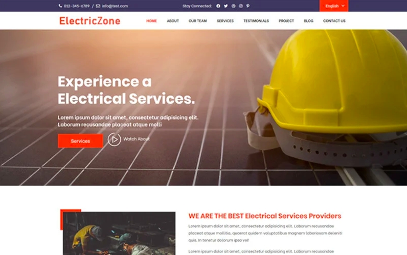 Website for Electrical Businesses